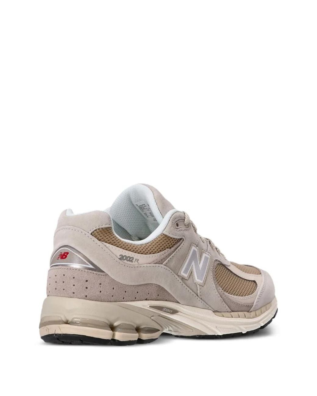 New Balance White 2002R Suede Mesh Trainers