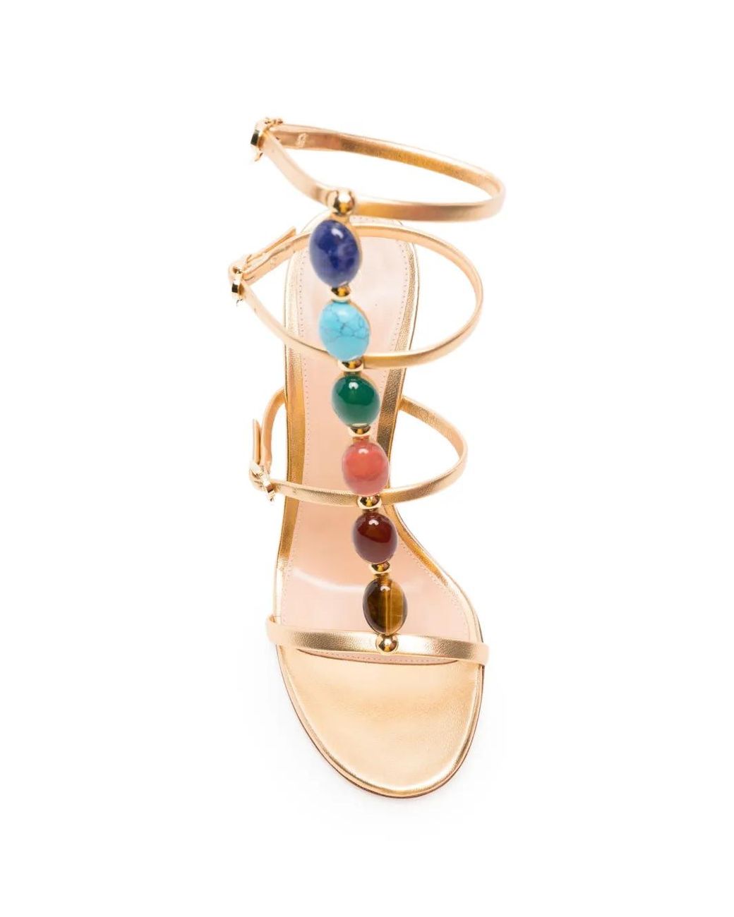 Gianvito Rossi Metallic Shanti Sandals