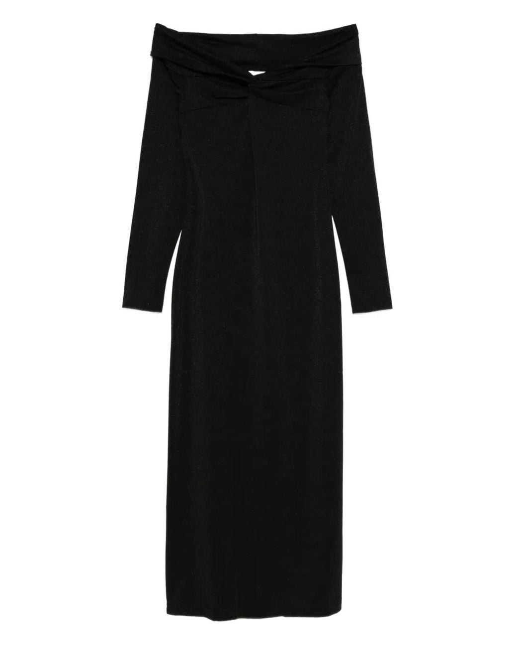 Ottod'Ame Black Off-Shoulder Dress