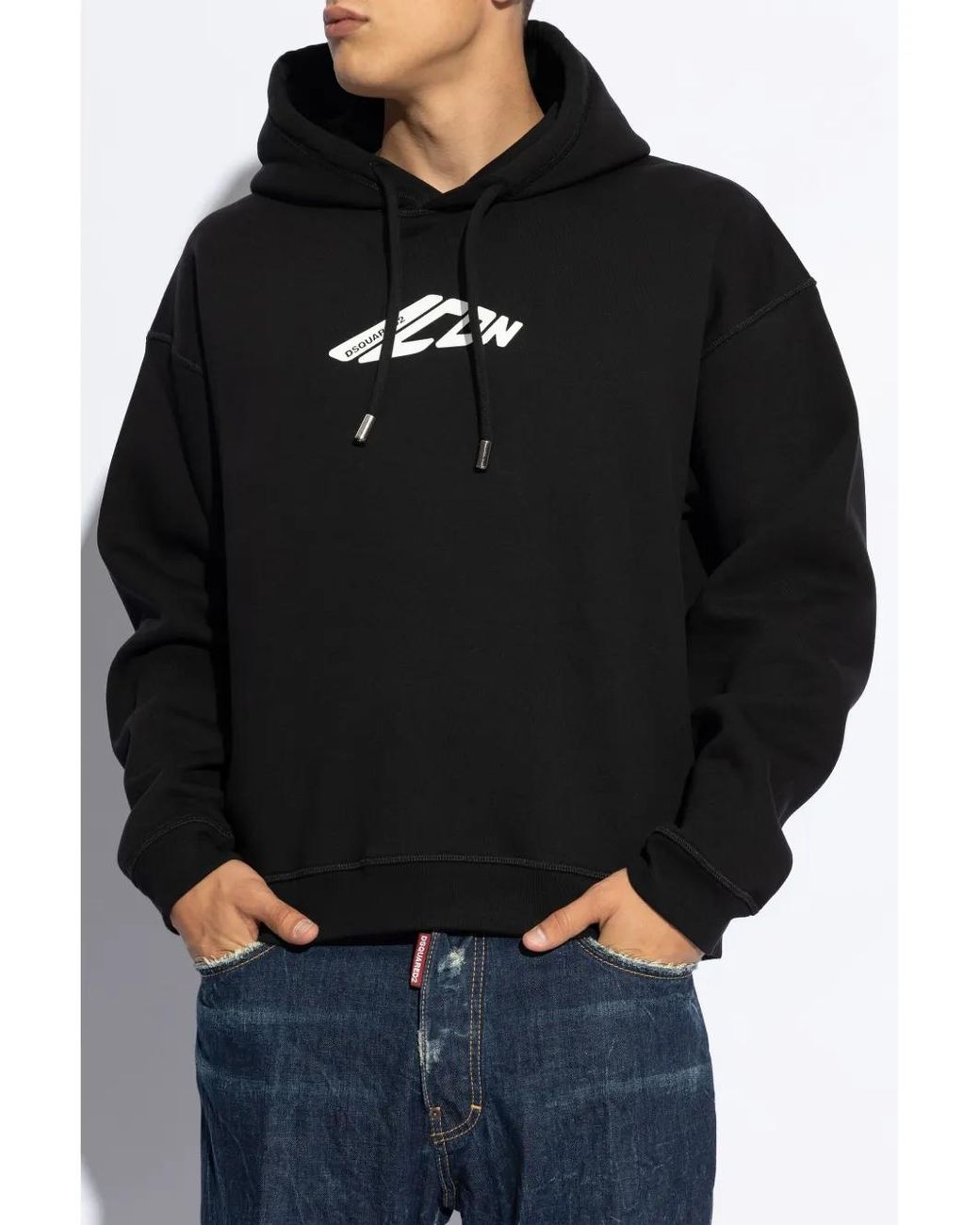 DSquared² Black Hoodies for men