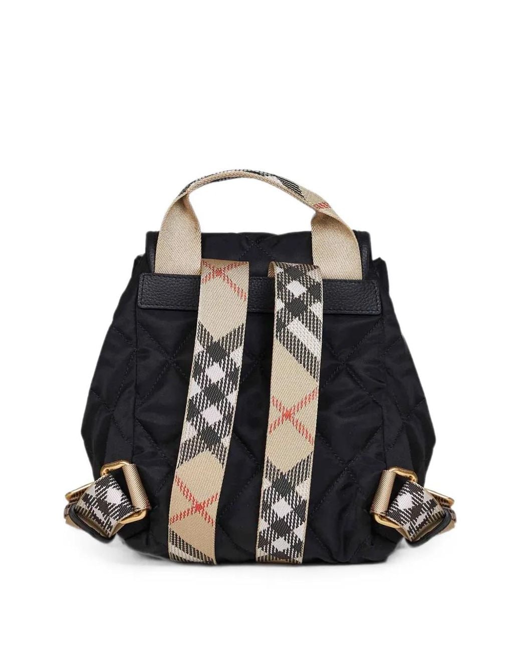 Burberry Black Horseshoe Mini Nylon Backpack
