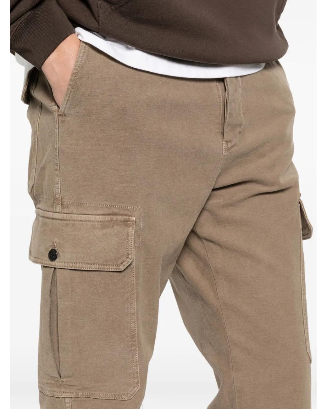 Incotex White Cargo Trousers for men