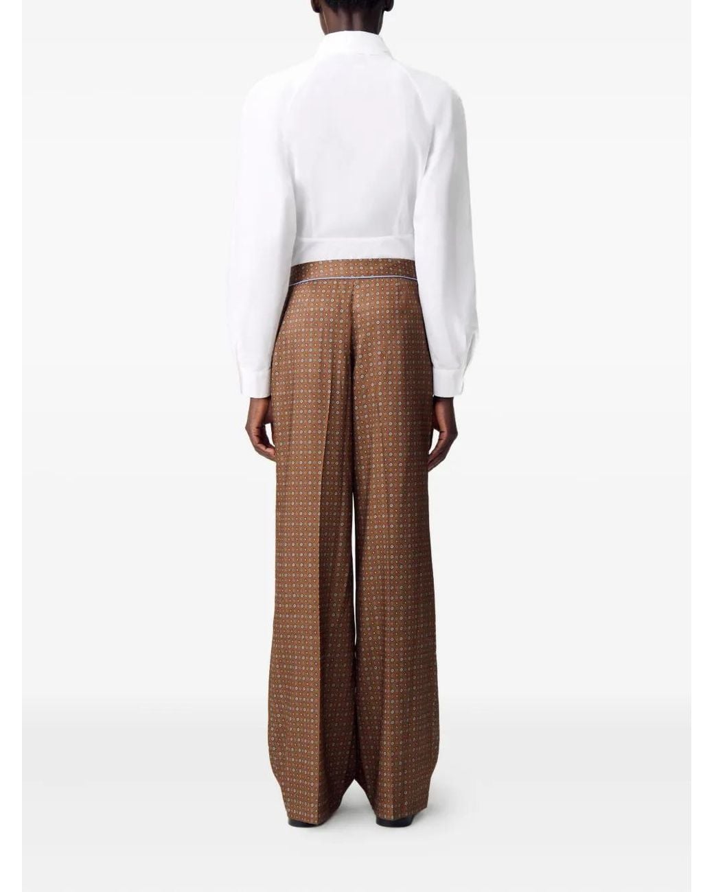 Claudie Pierlot Brown Patterned Pants