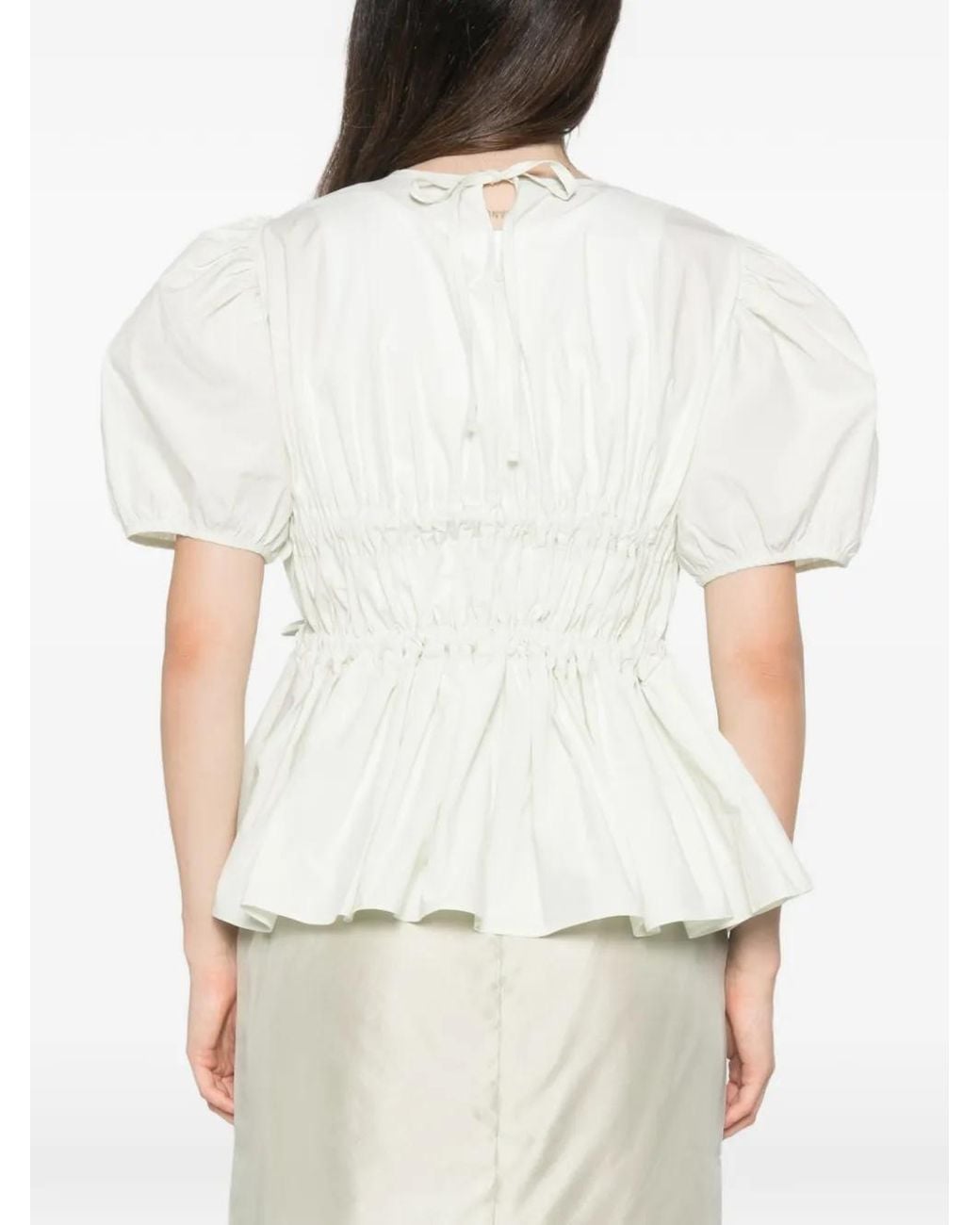 CECILIE BAHNSEN White Freya Top