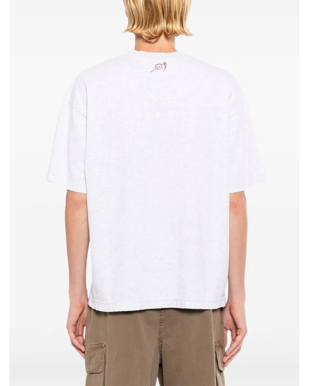 Warren Lotas White Graphic-Print T-Shirt for men