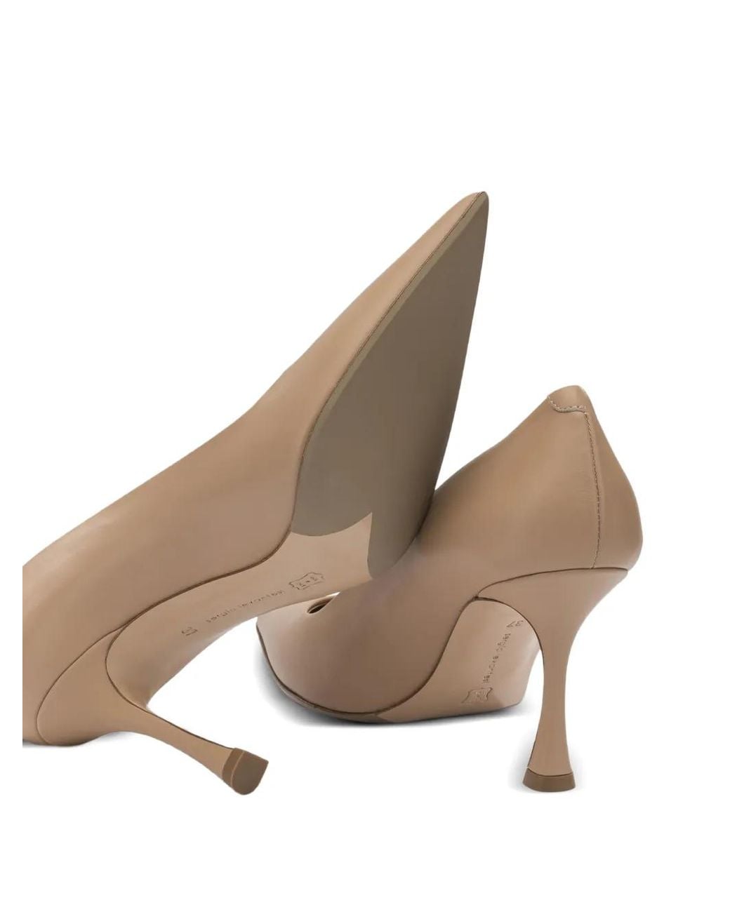 Sergio Levantesi White Diva Pointed-Toe Heeled Pumps