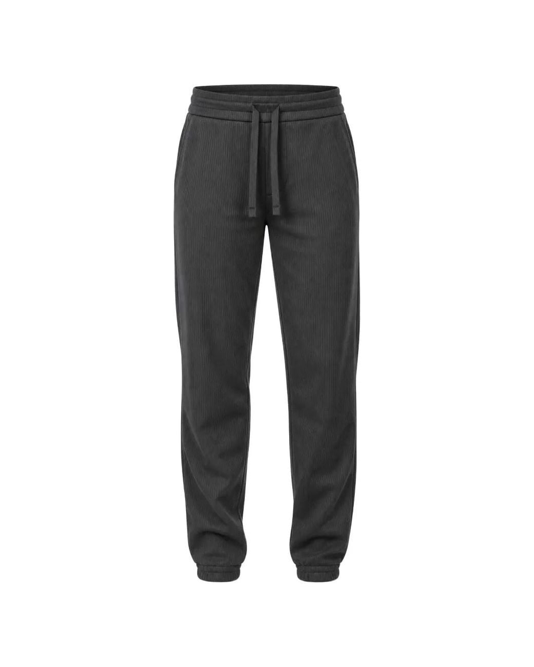 ARMANI EXCHANGE Black Ribbed Drawstring Track Pants for men