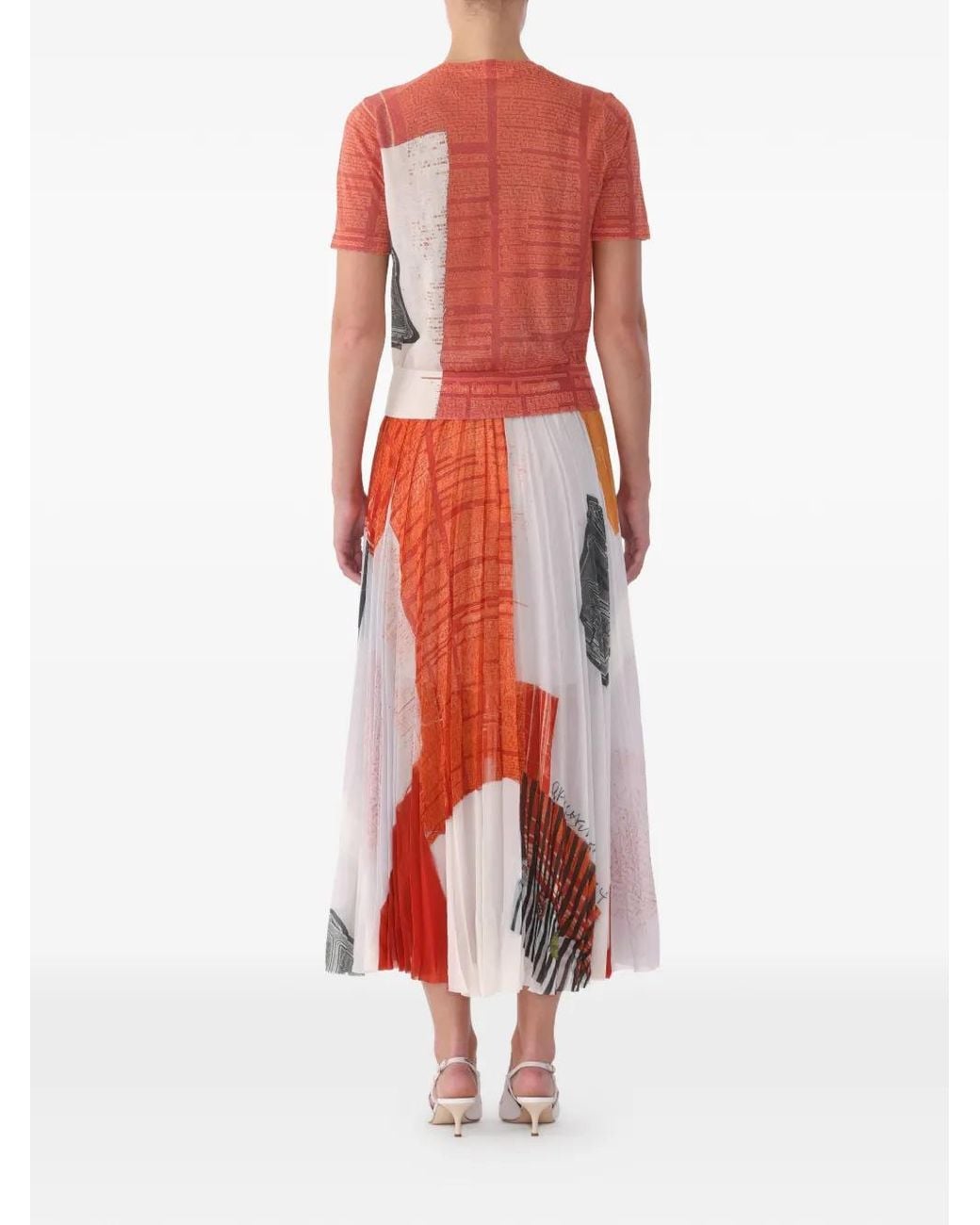 Jason Wu Red X Robert Rauschenberg Artwork Sweater