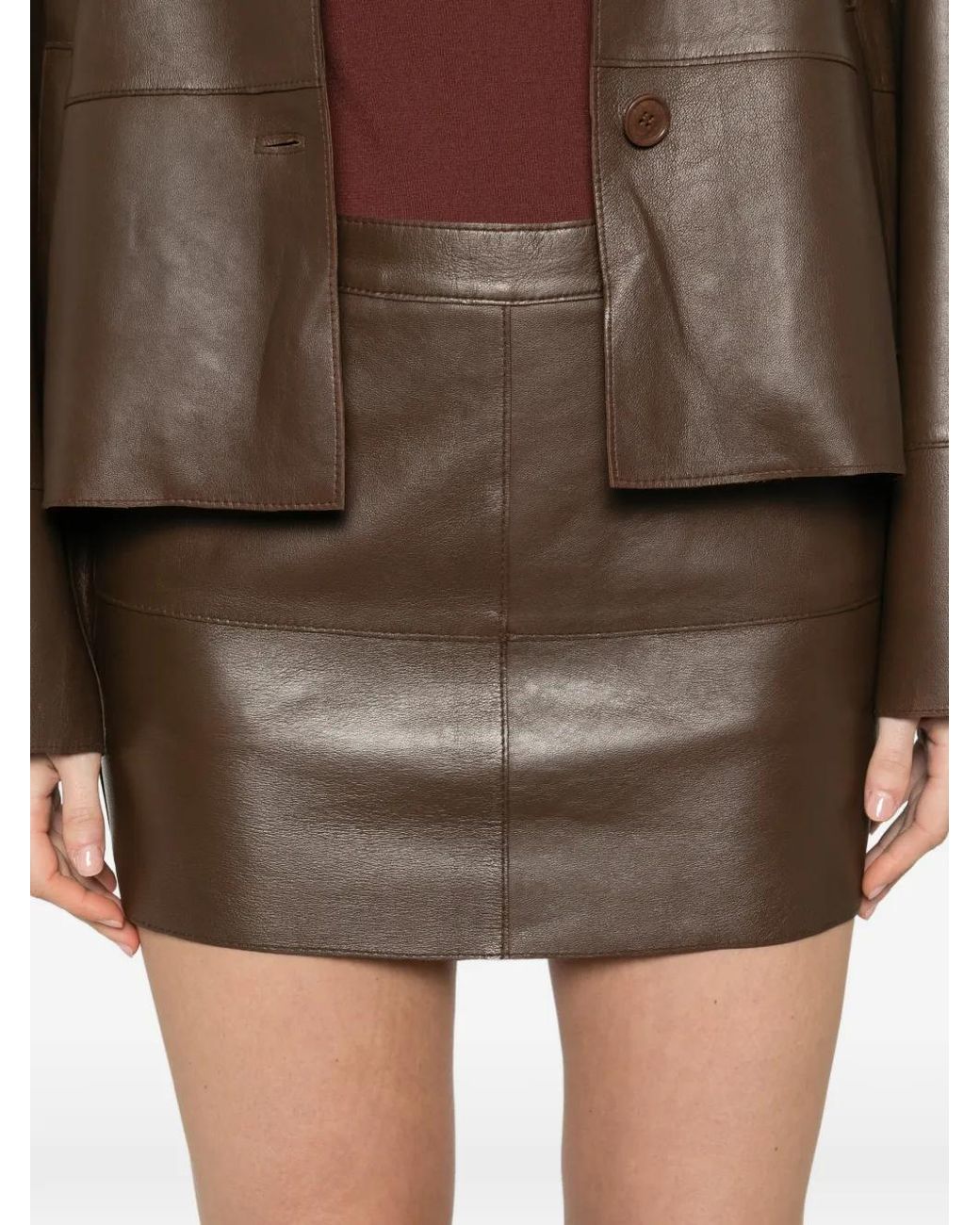 Gonna Mini di P.A.R.O.S.H. in Brown