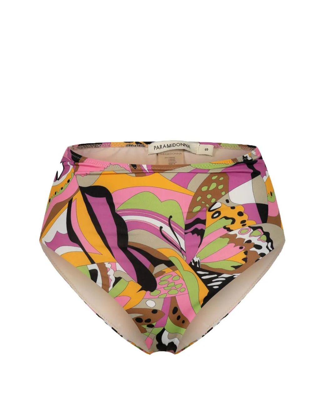 Paramidonna White Stas Abstract-Print Bikini Bottoms