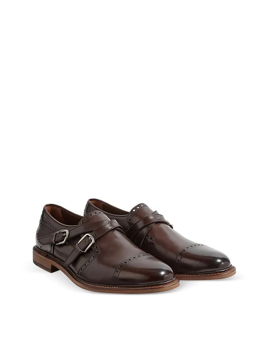 Ferragamo Brown Buckled Loafers for men