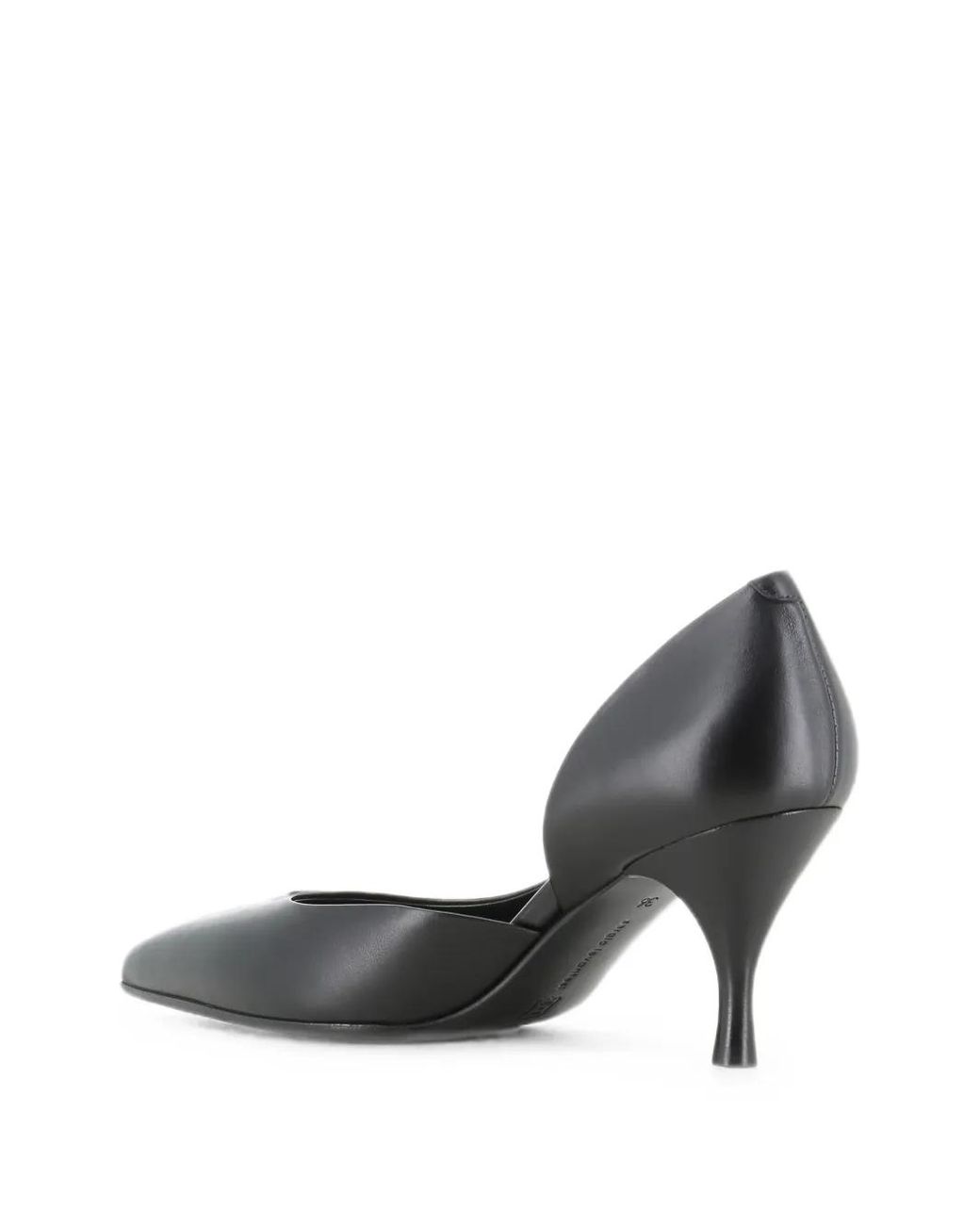 Sergio Levantesi Black D'Orsay Pointed-Toe Pumps