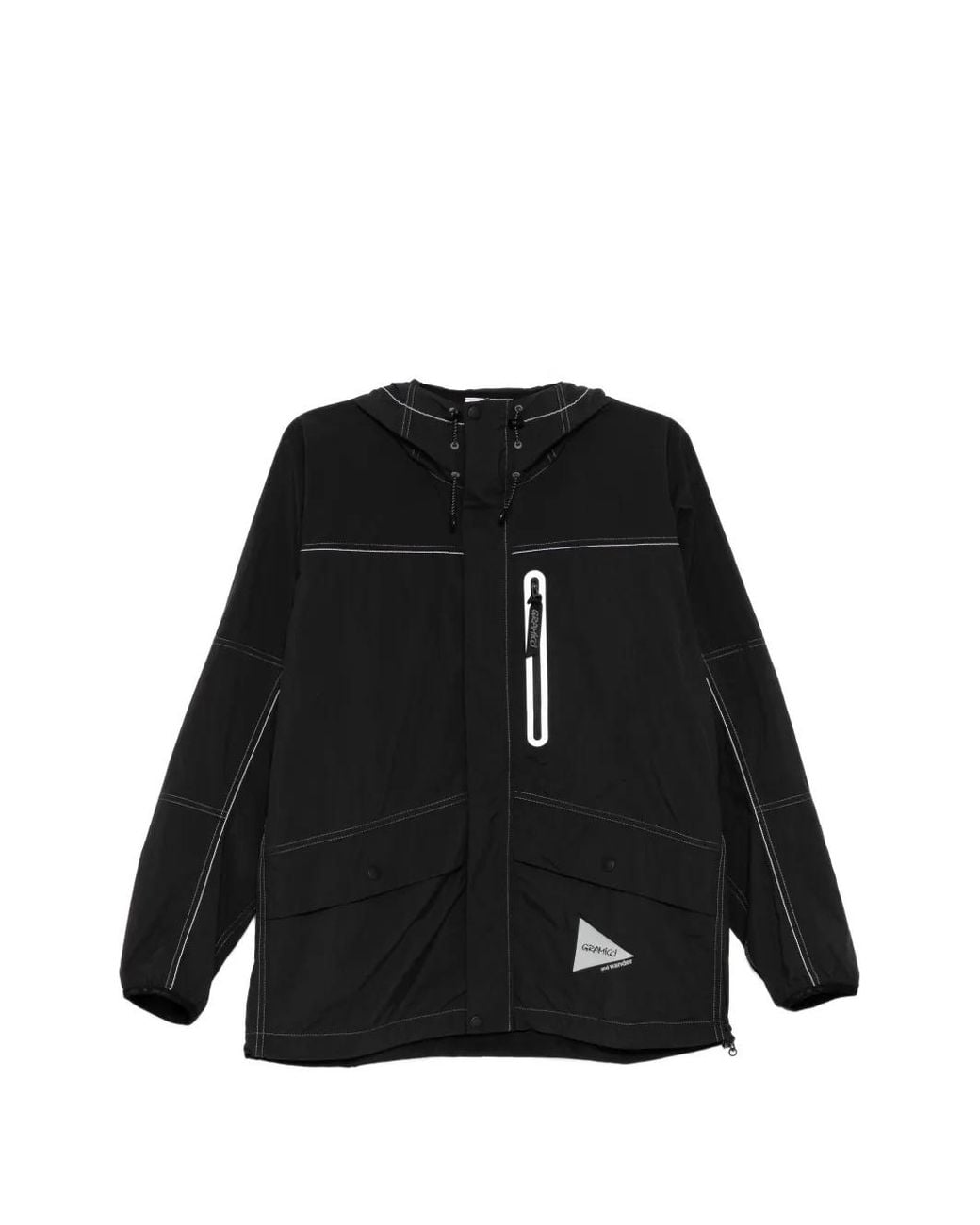 And Wander Jacke Mit Logo-Patch in Black für Herren
