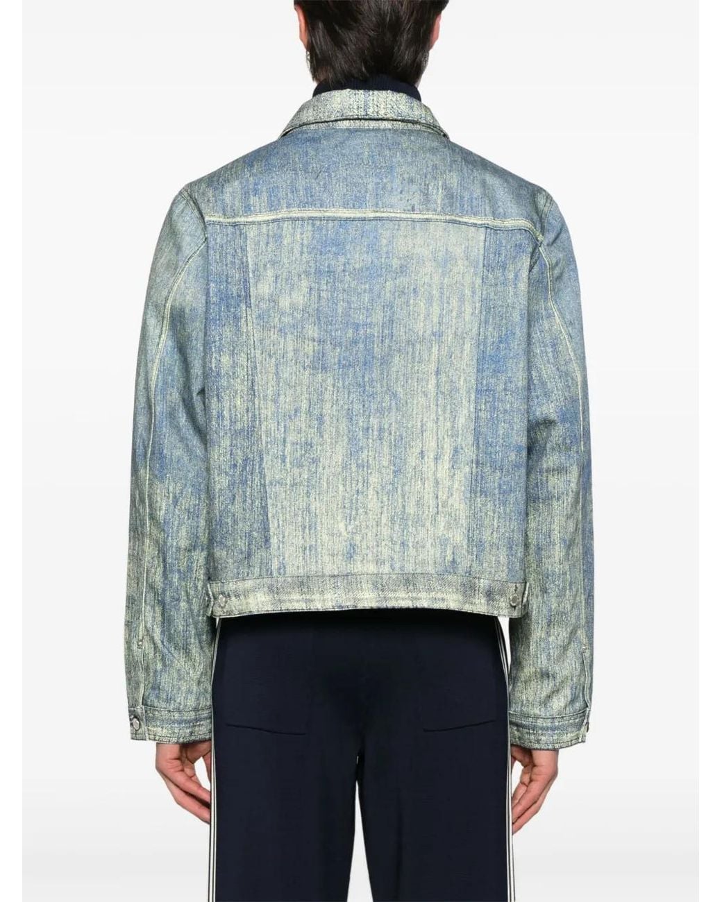 CAMPERLAB Blue Printed Denim Jacket