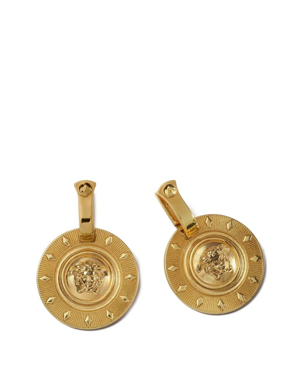 Versace Metallic Irradia Earrings