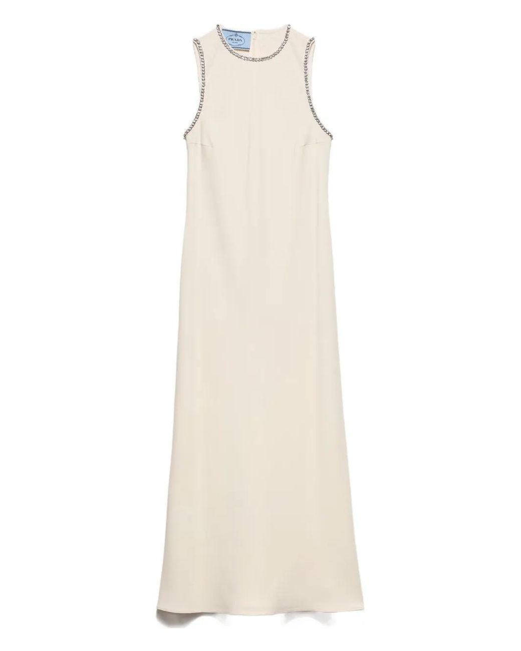 Prada White Sablé Dress