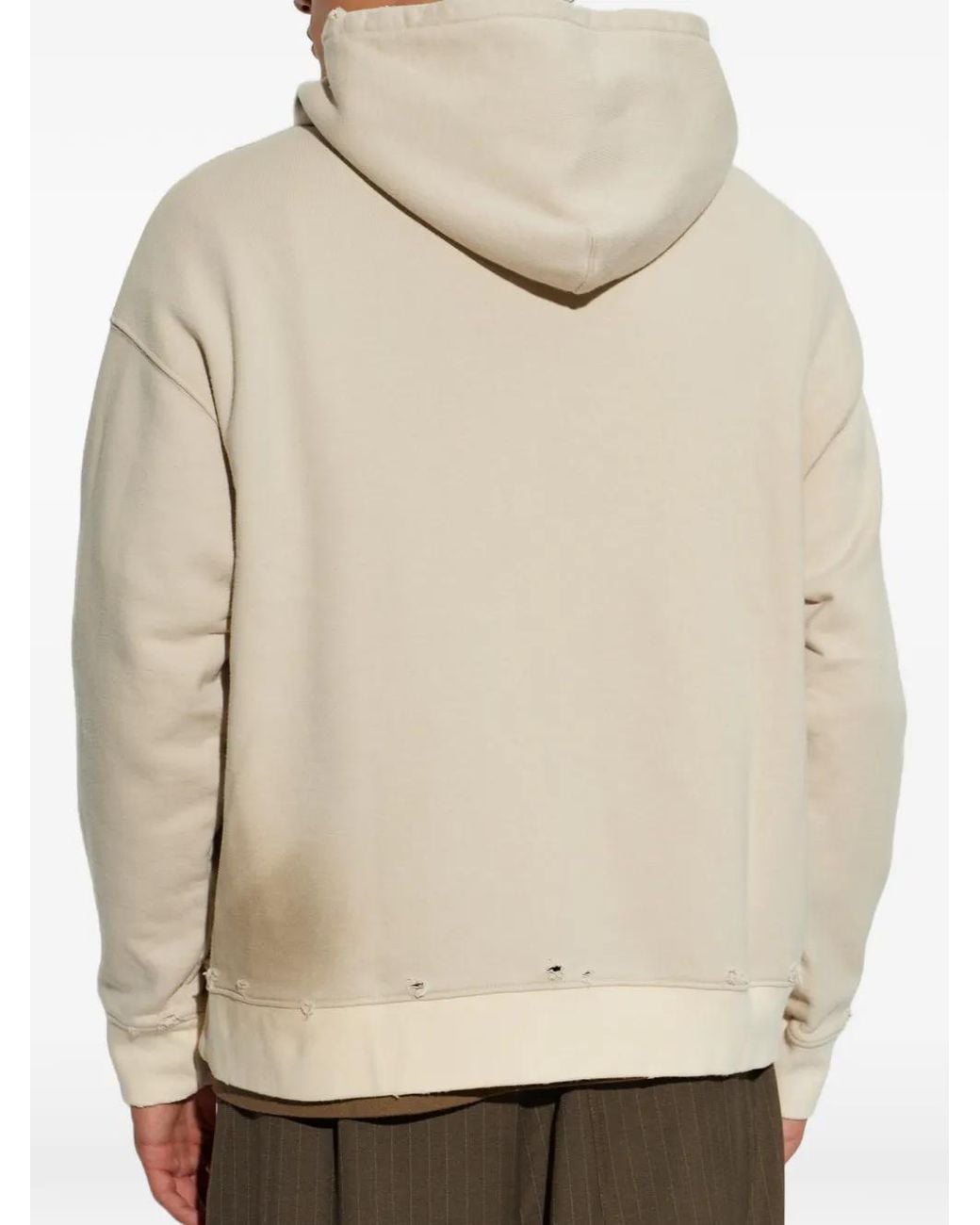 Song For The Mute Natural Graphic-Print Zip-Up Hoodie
