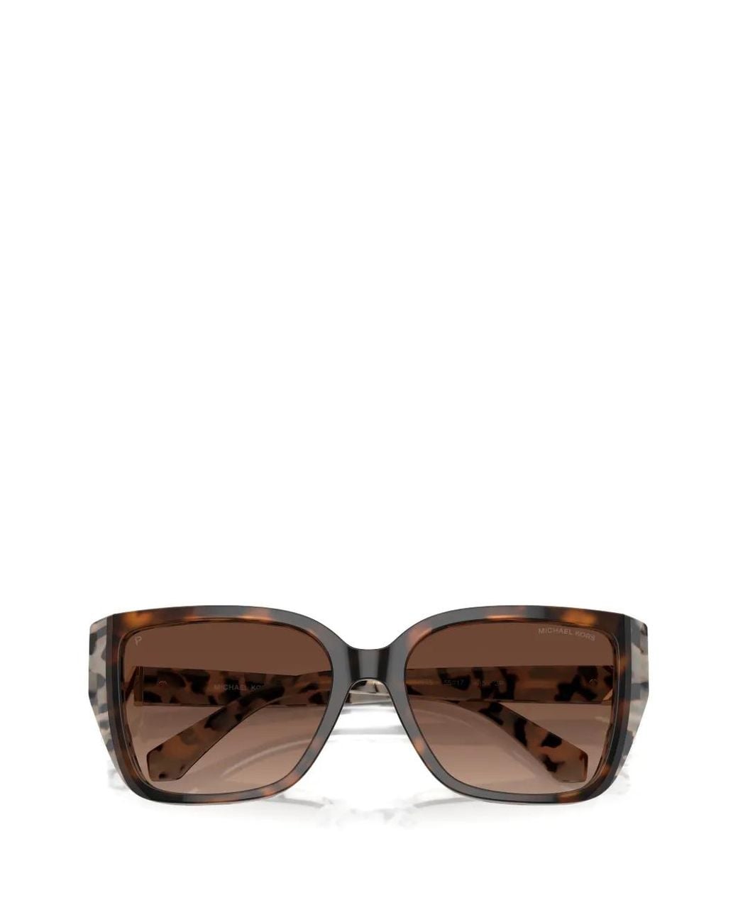 Michael Kors Brown Acadia Rectangle-Frame Sunglasses