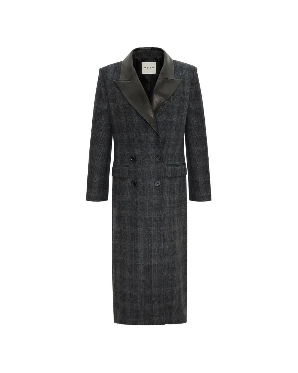 Occleus Black Maddie Double-Breasted Coat