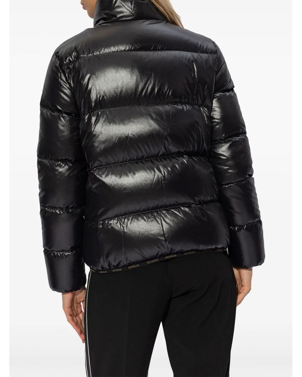 Doudoune Abbadia À Patch Logo Moncler en coloris Black