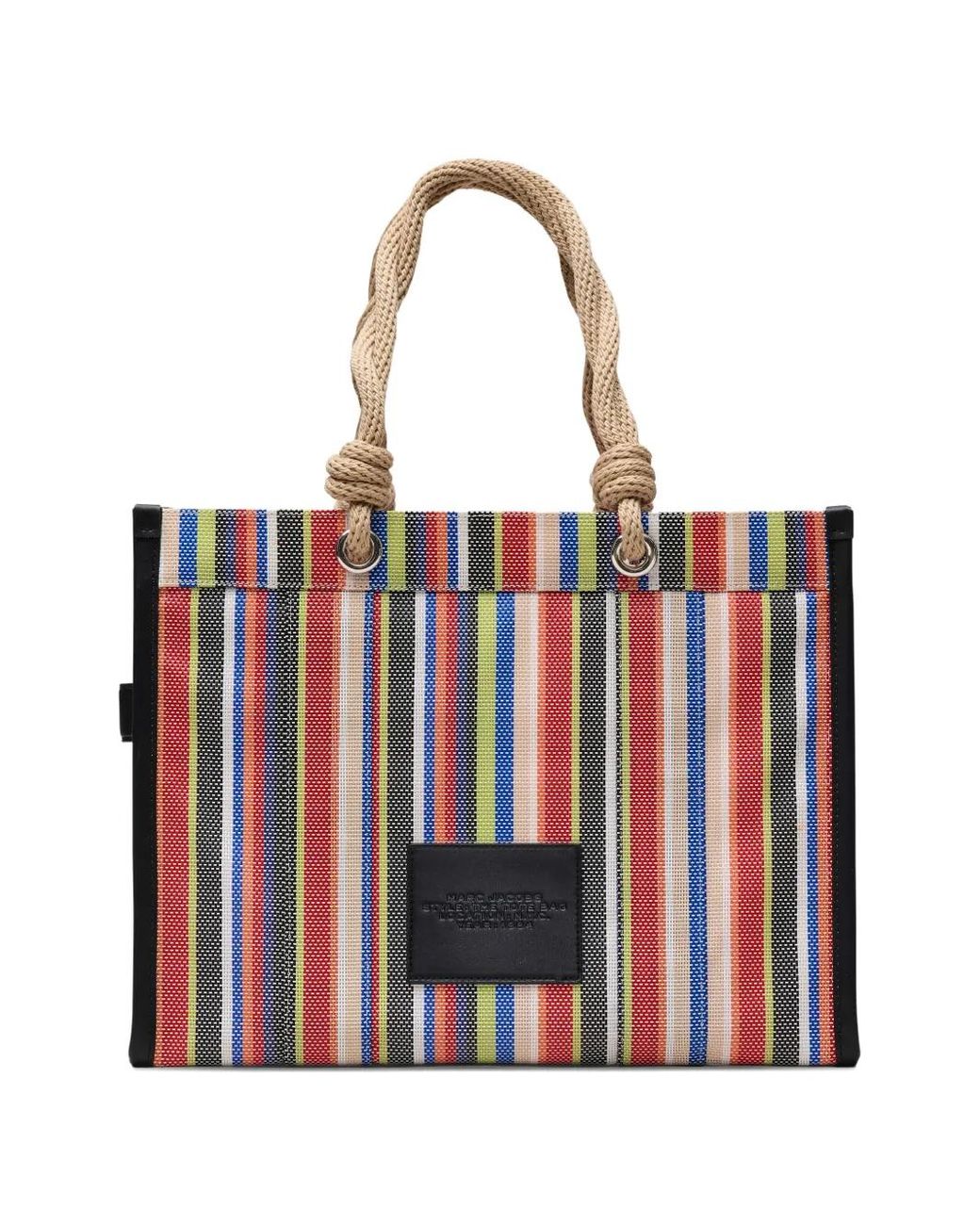 Marc Jacobs The Large Stripe Mesh Rope Tote Bag in Red | Lyst