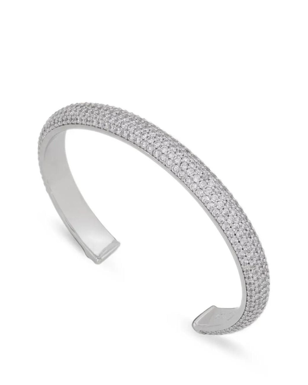 Guess Metallic Pavé-Set Crystal-Embellished Cuff Bracelet