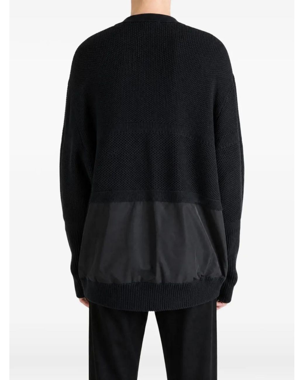 Undercover Blue Zip-Pocket Knit Cardigan for men