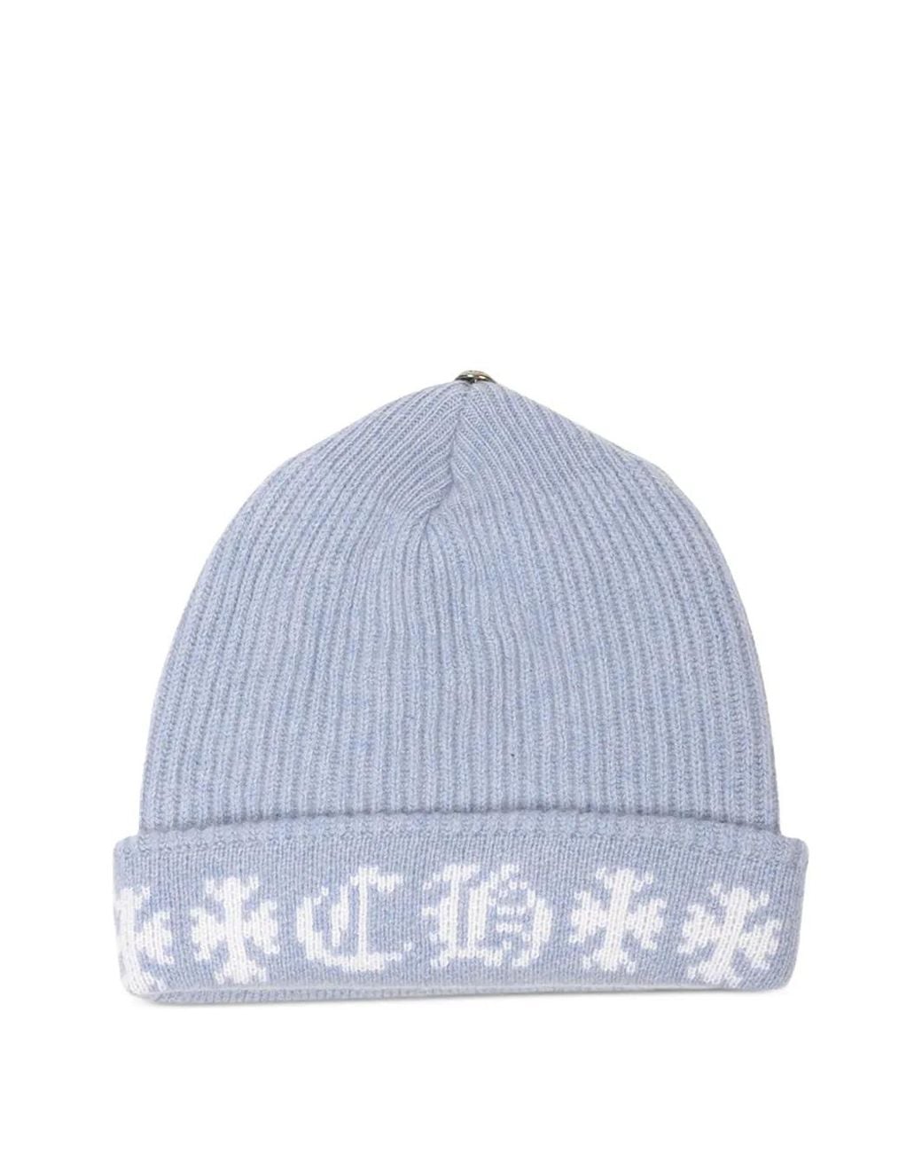 Chrome Hearts Big Daddy Cashmere Beanie in Blue for Men | Lyst