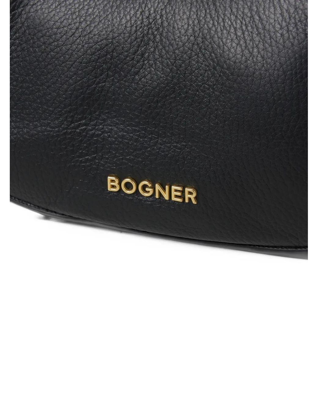 Bogner Black Wallis Kyla Grained Leather Shoulder Bag