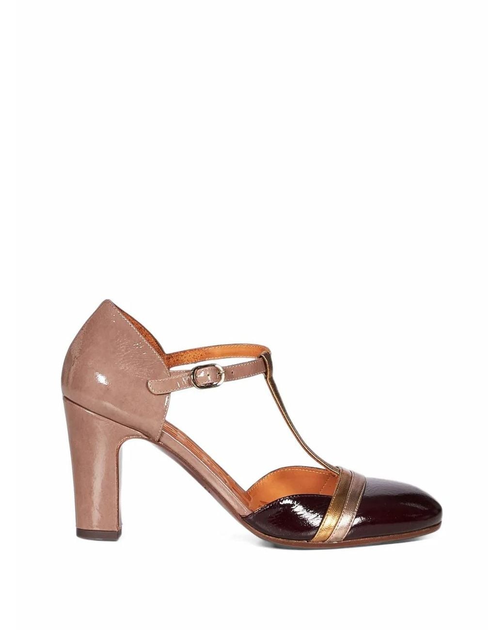 Chie Mihara Pink Maver T-Bar Leather Pumps