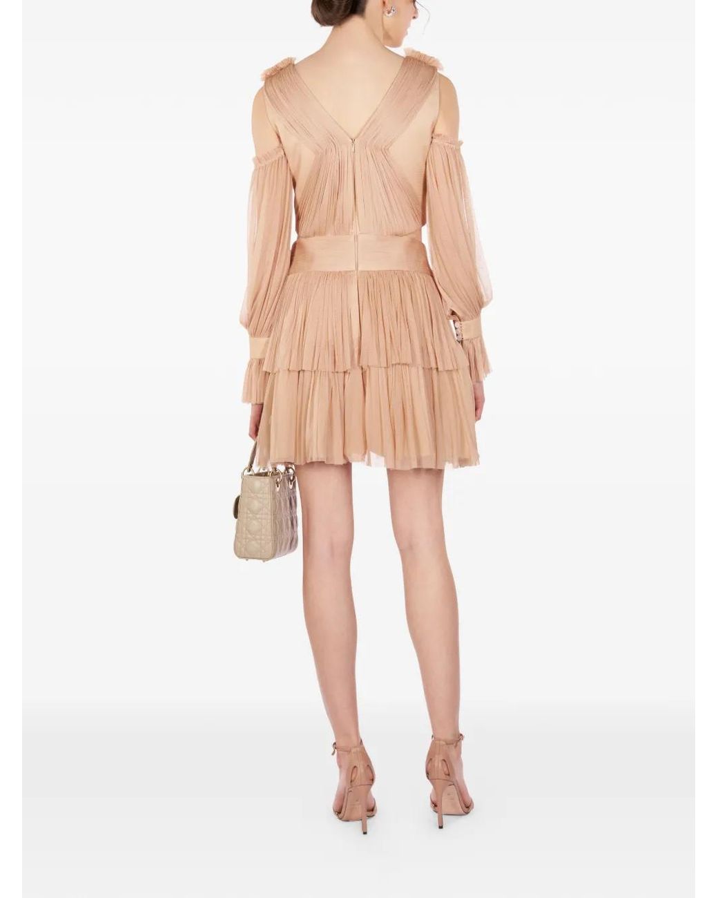 IMROSKA Pink Daisy Cut-Out Embellished Mini Dress