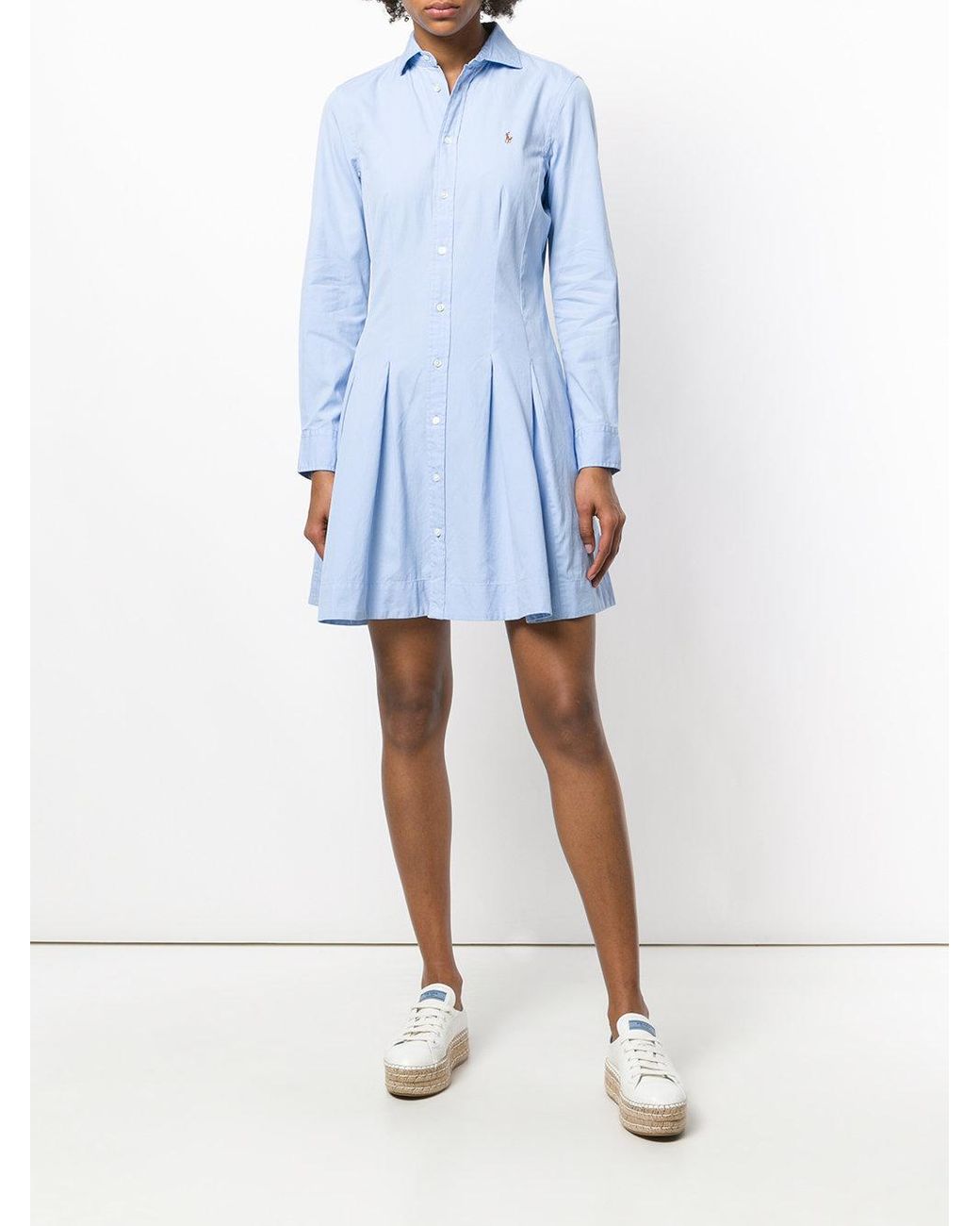 Vestito camicia di Polo Ralph Lauren in Blu | Lyst