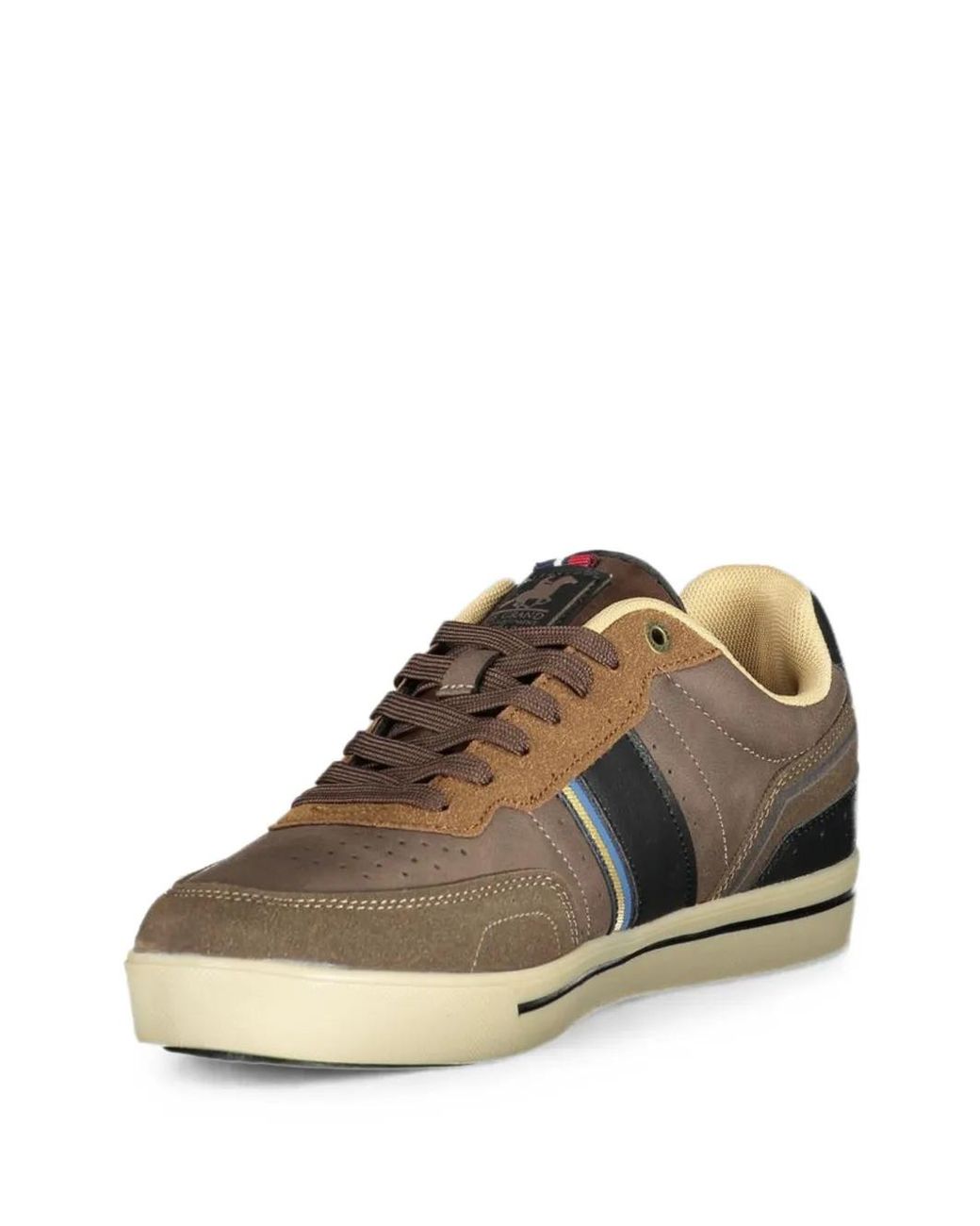U.S. Grand Brown Lace-Up Low-Top Sneakers for men