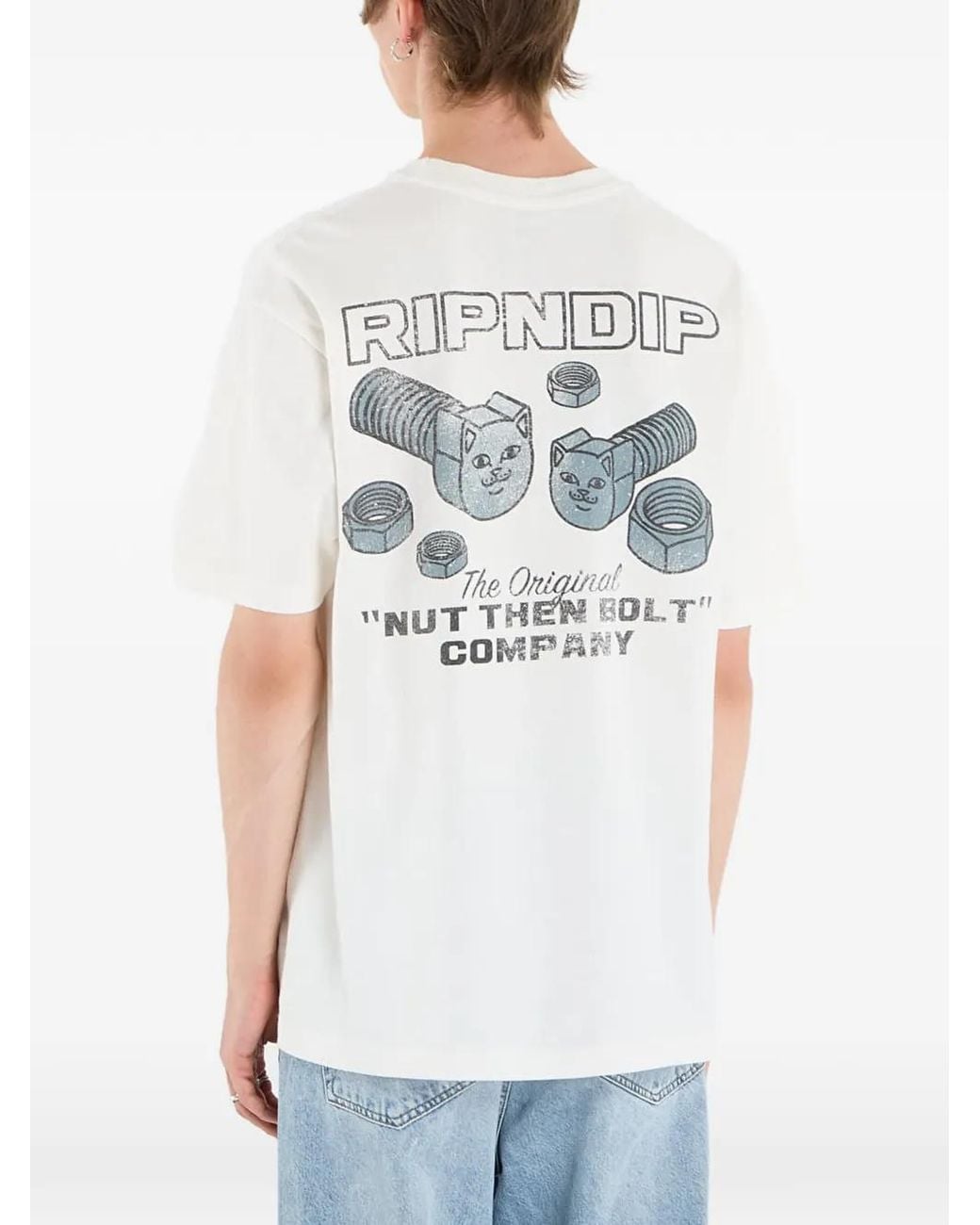 RIPNDIP White Nut Then Bolt T-Shirt for men