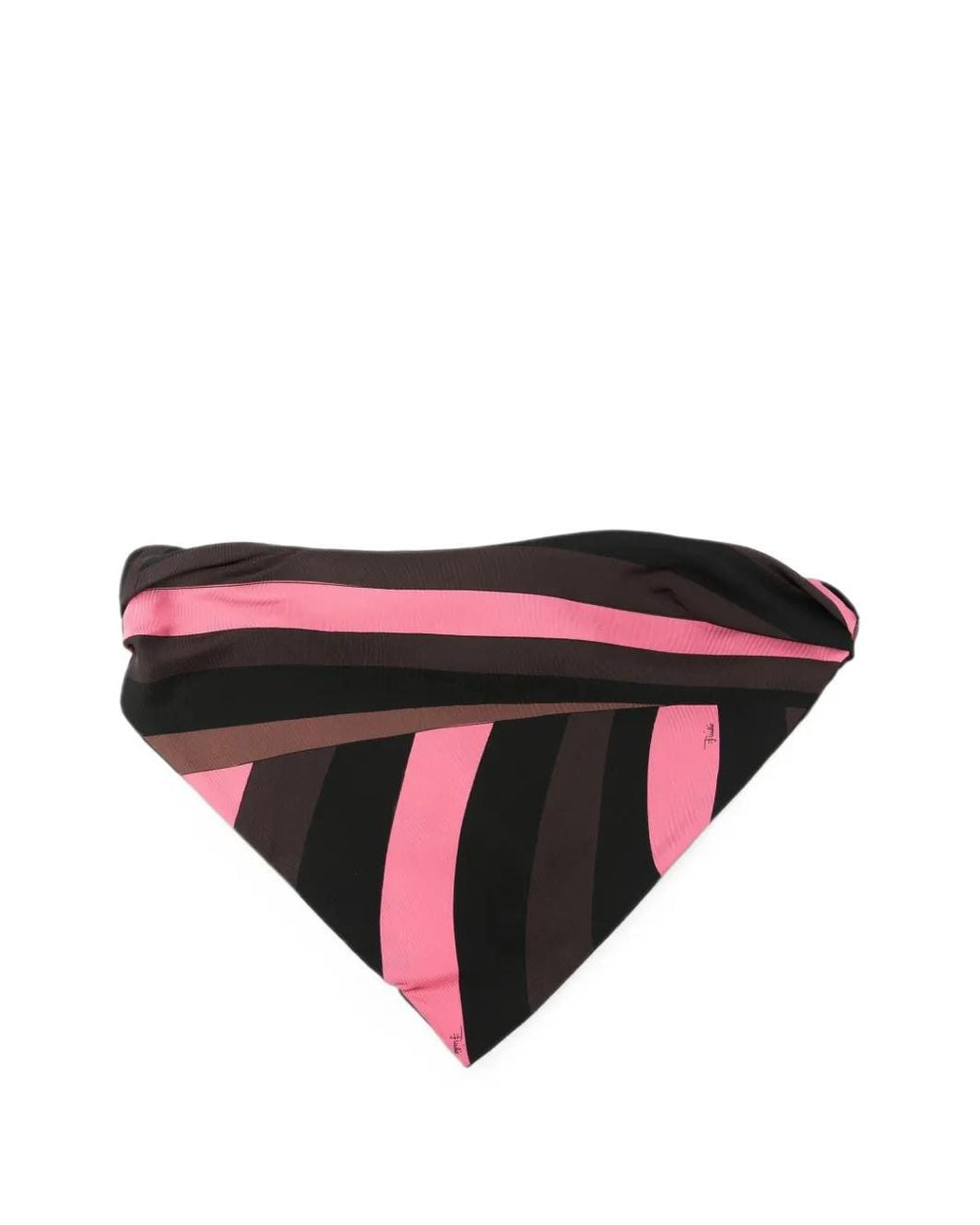 Emilio Pucci Black Geometric-Print Hairband