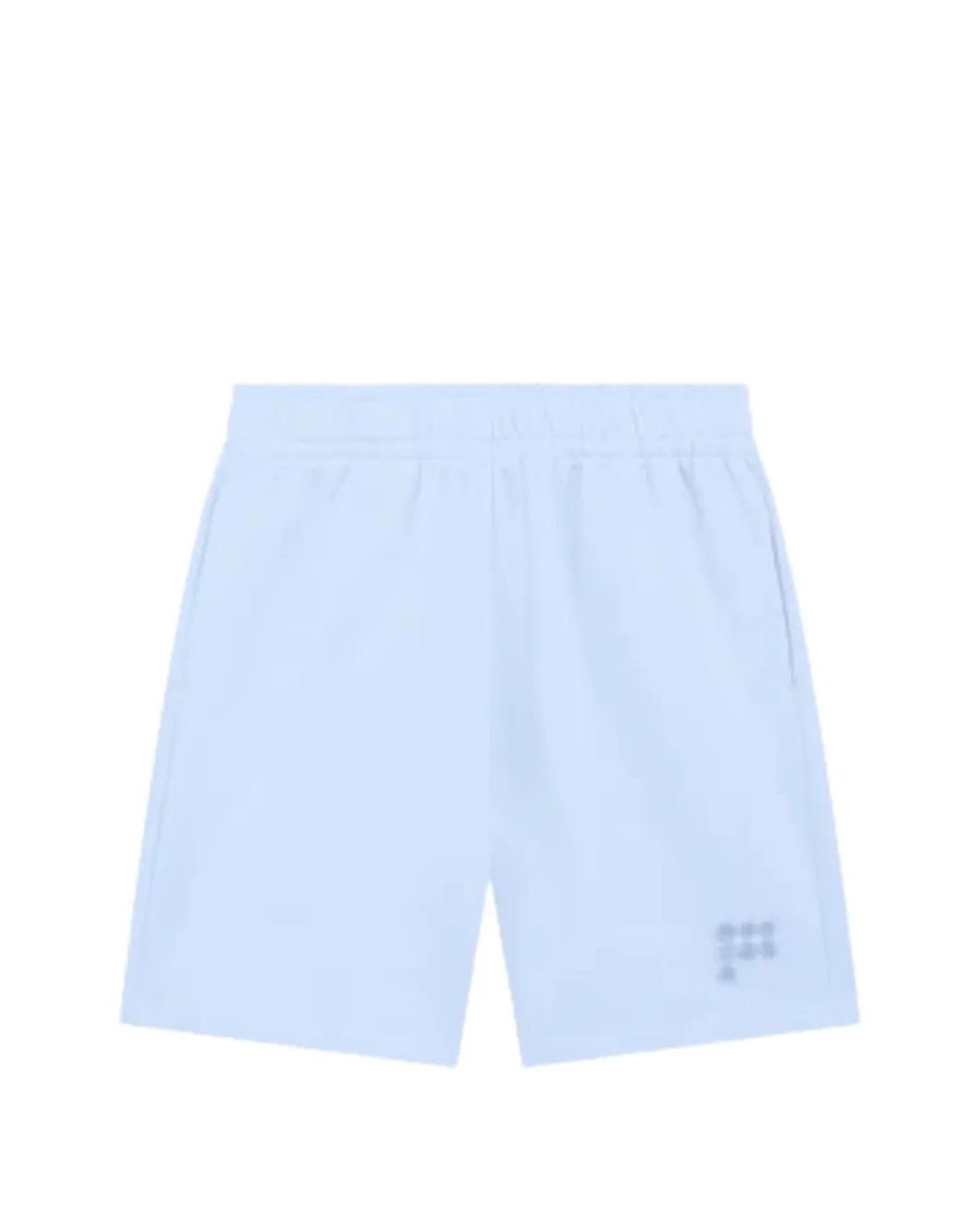 PANGAIA Blue Logo-Patch Cotton Shorts for men