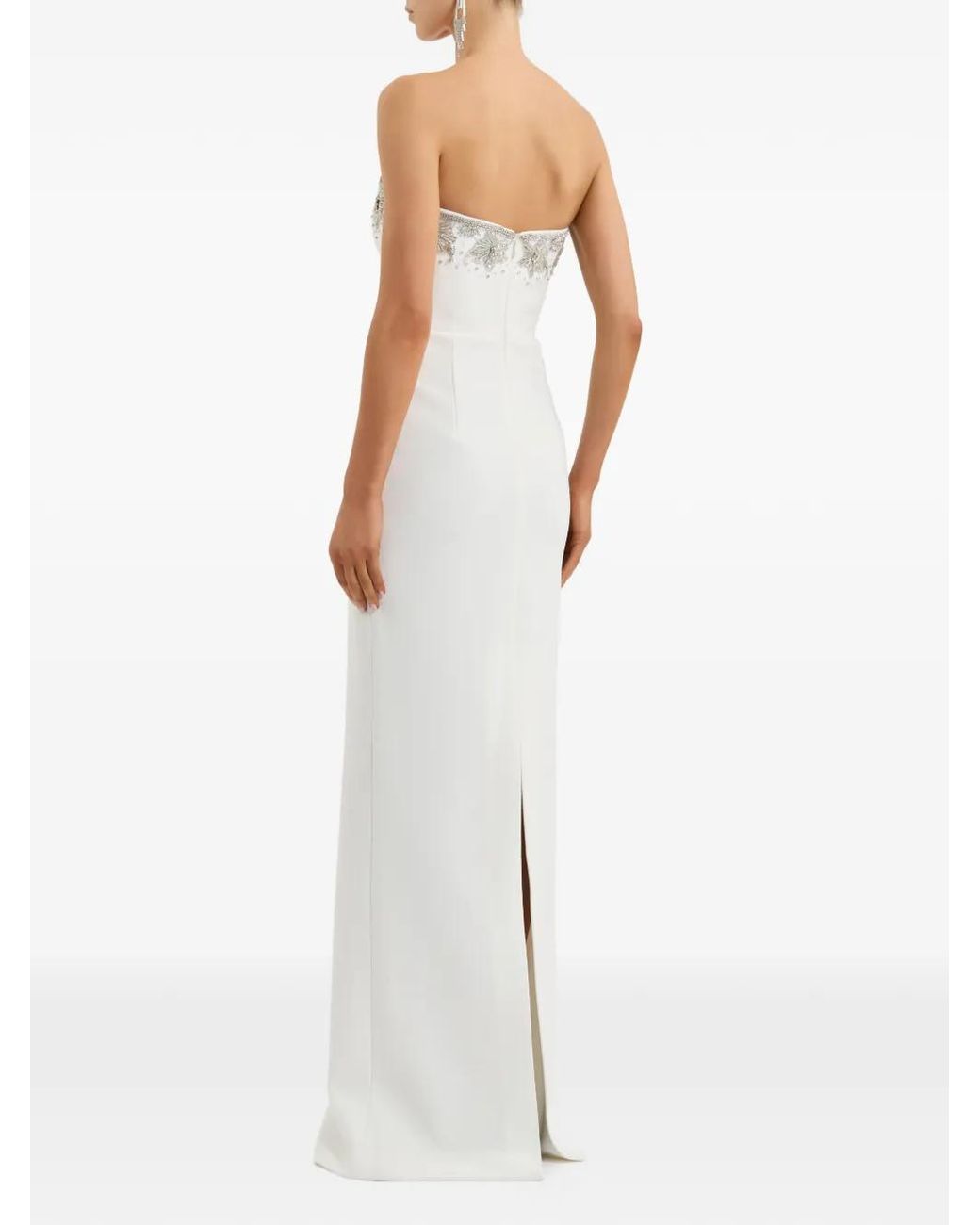 Rebecca Vallance White Melva Strapless Gown