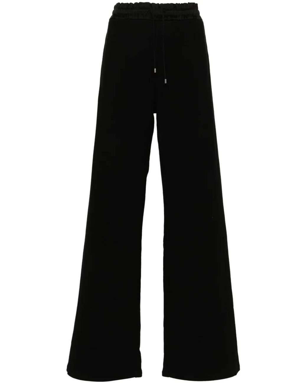 Saint Laurent Black Logo-Embroidered Track Pants