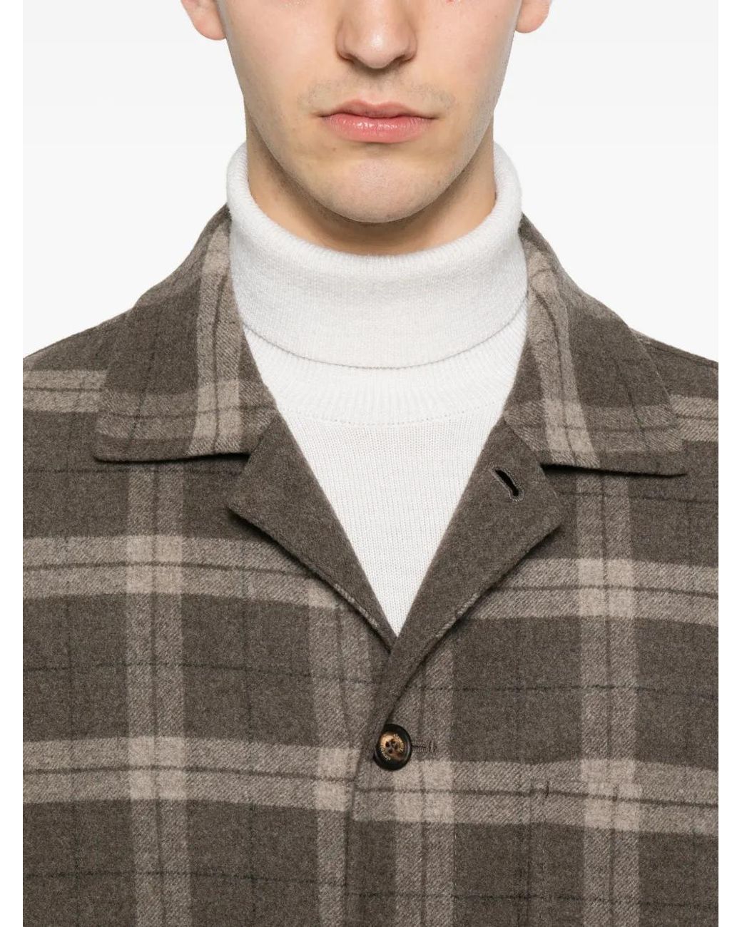 Giacca-Camicia di Eleventy in Brown da Uomo