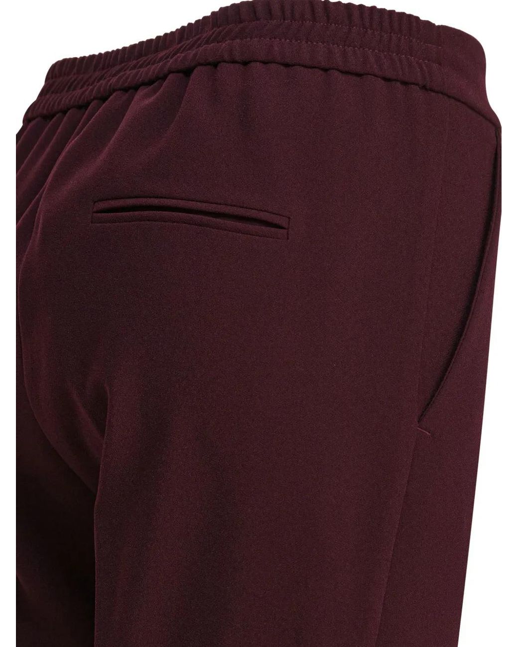 Semler Purple Elasticated-Waist Tapered Trousers