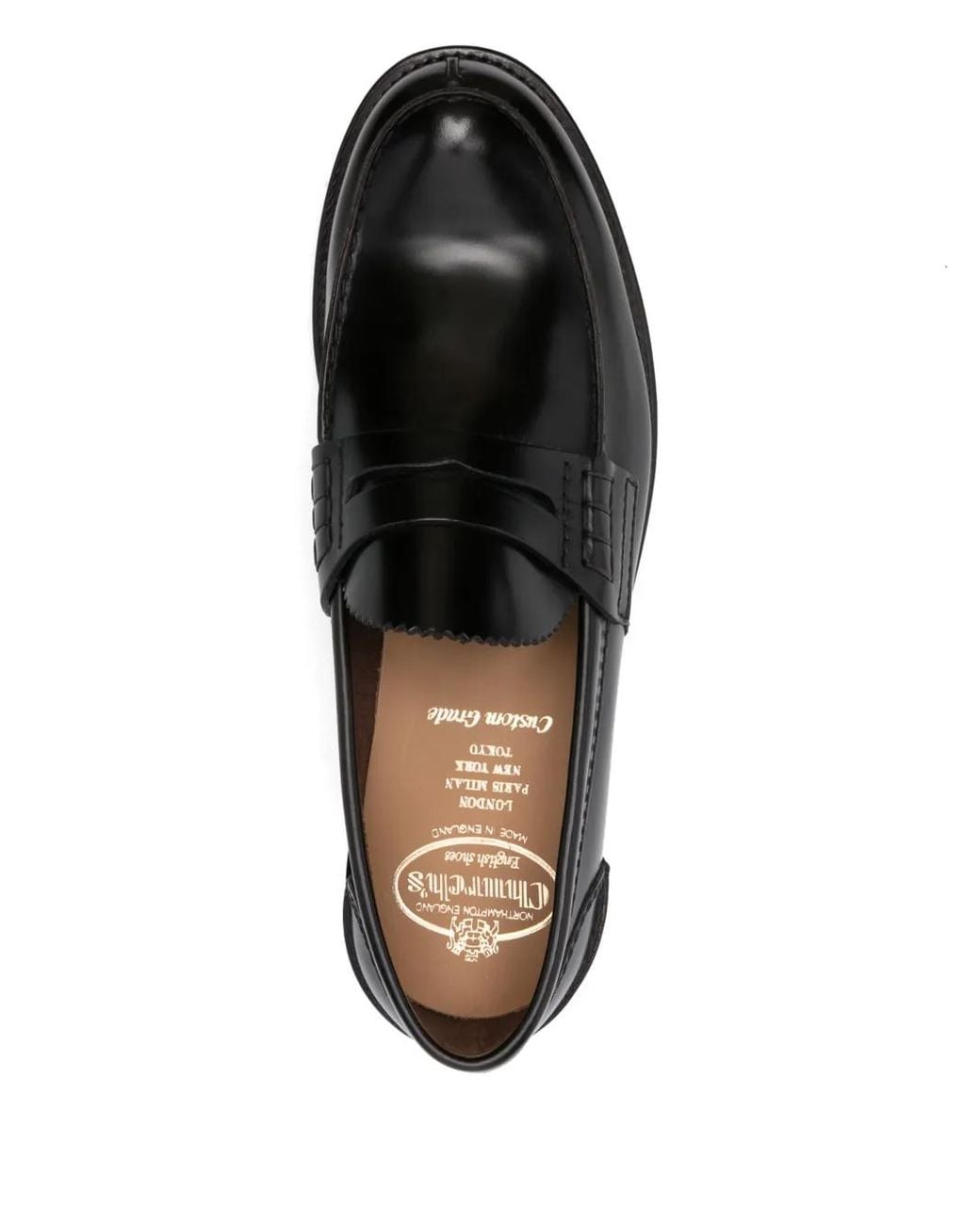 Church's Black Leather Loafers for men