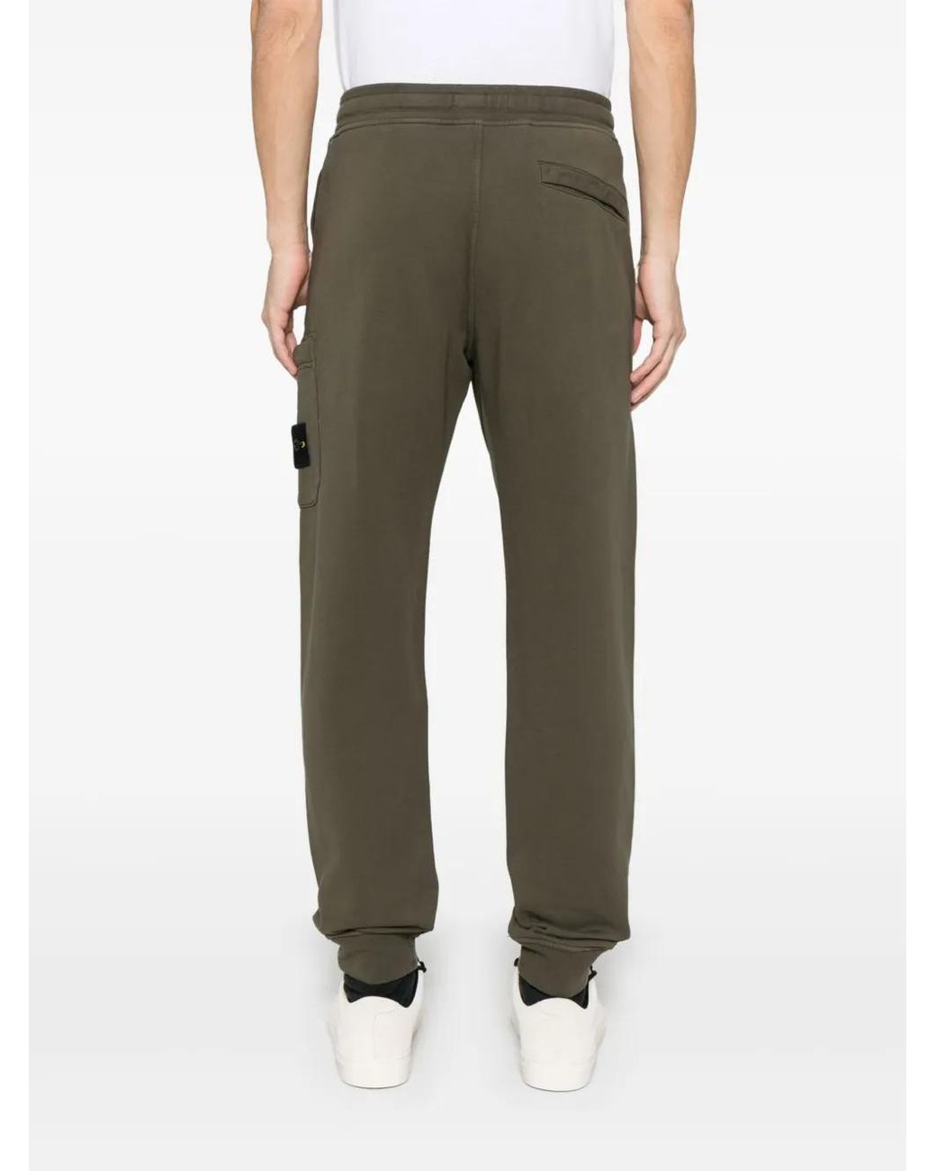 Stone Island Green Compass-Badge Track Pants for men