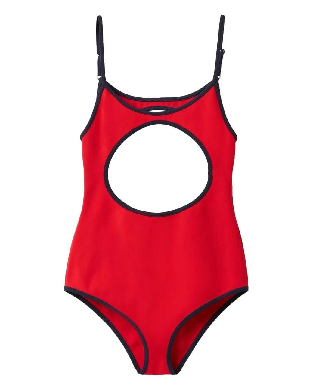 Miu Miu Red Technical-Knit Swimsuit