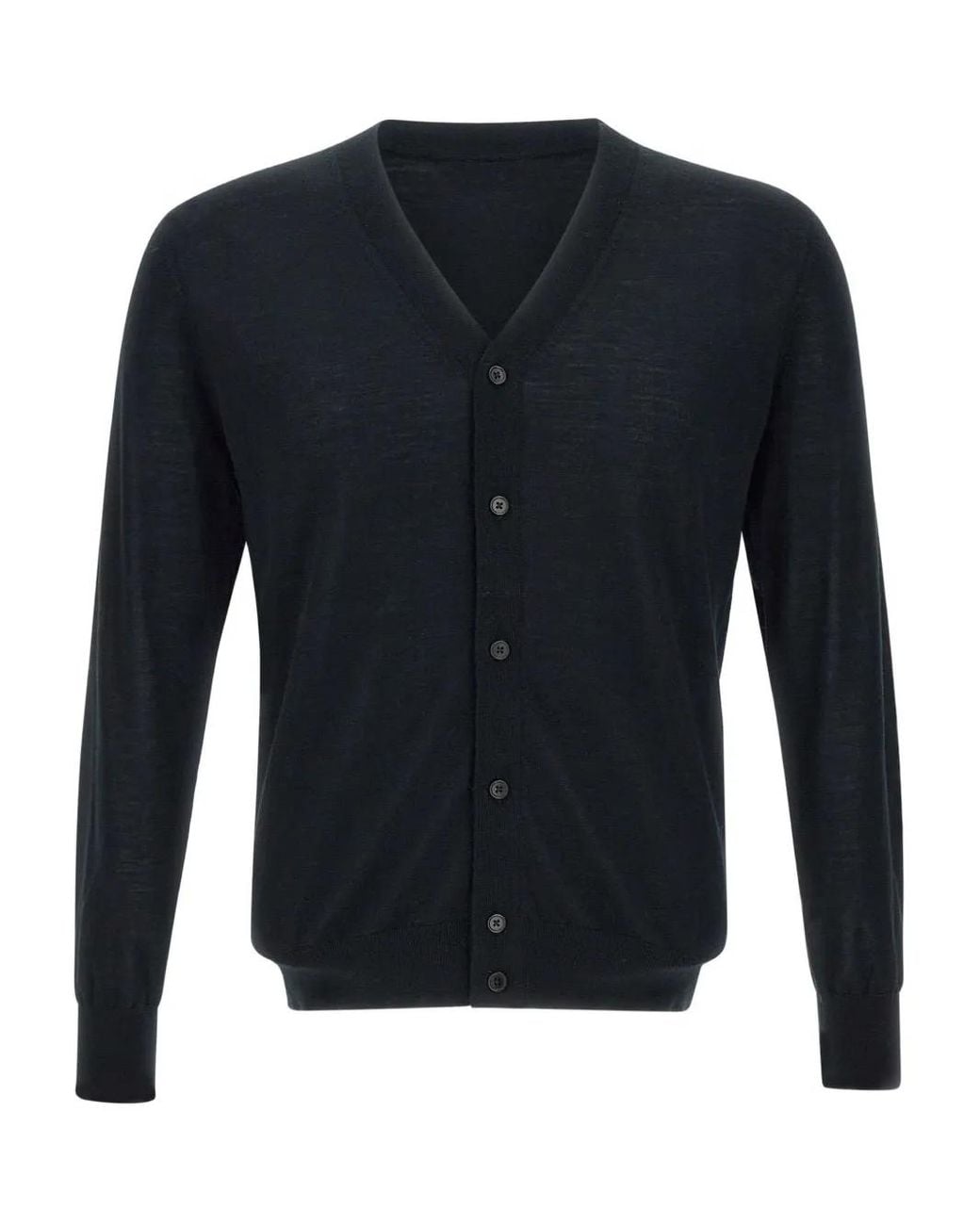 Kangra Blue Button V-Neck Cardigan for men