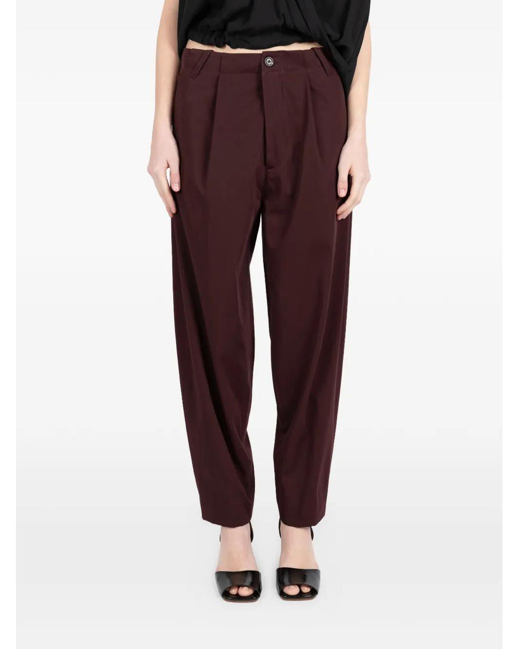Societe Anonyme Purple Jap Boy Pleated Trousers