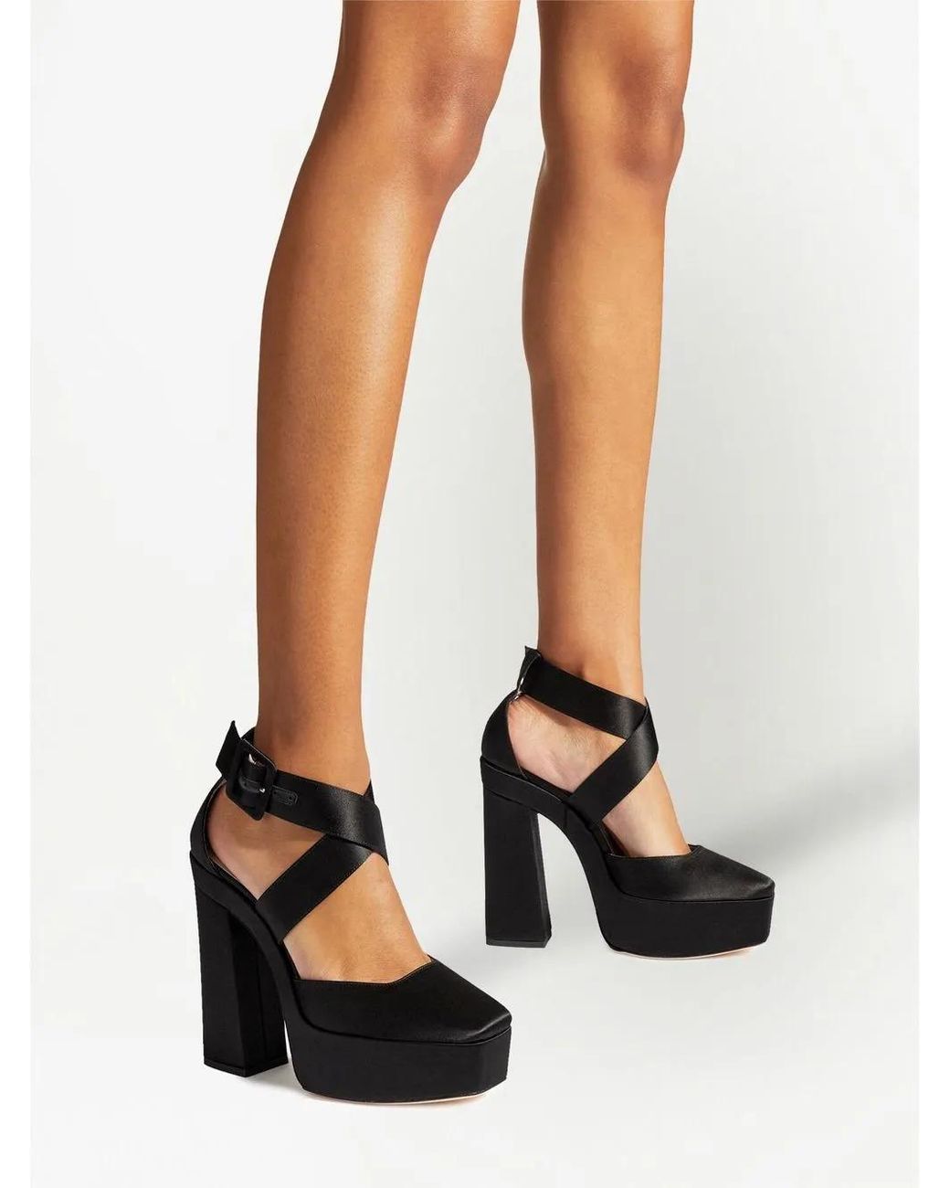 Jimmy Choo Black Gian 140Mm Platform Pumps