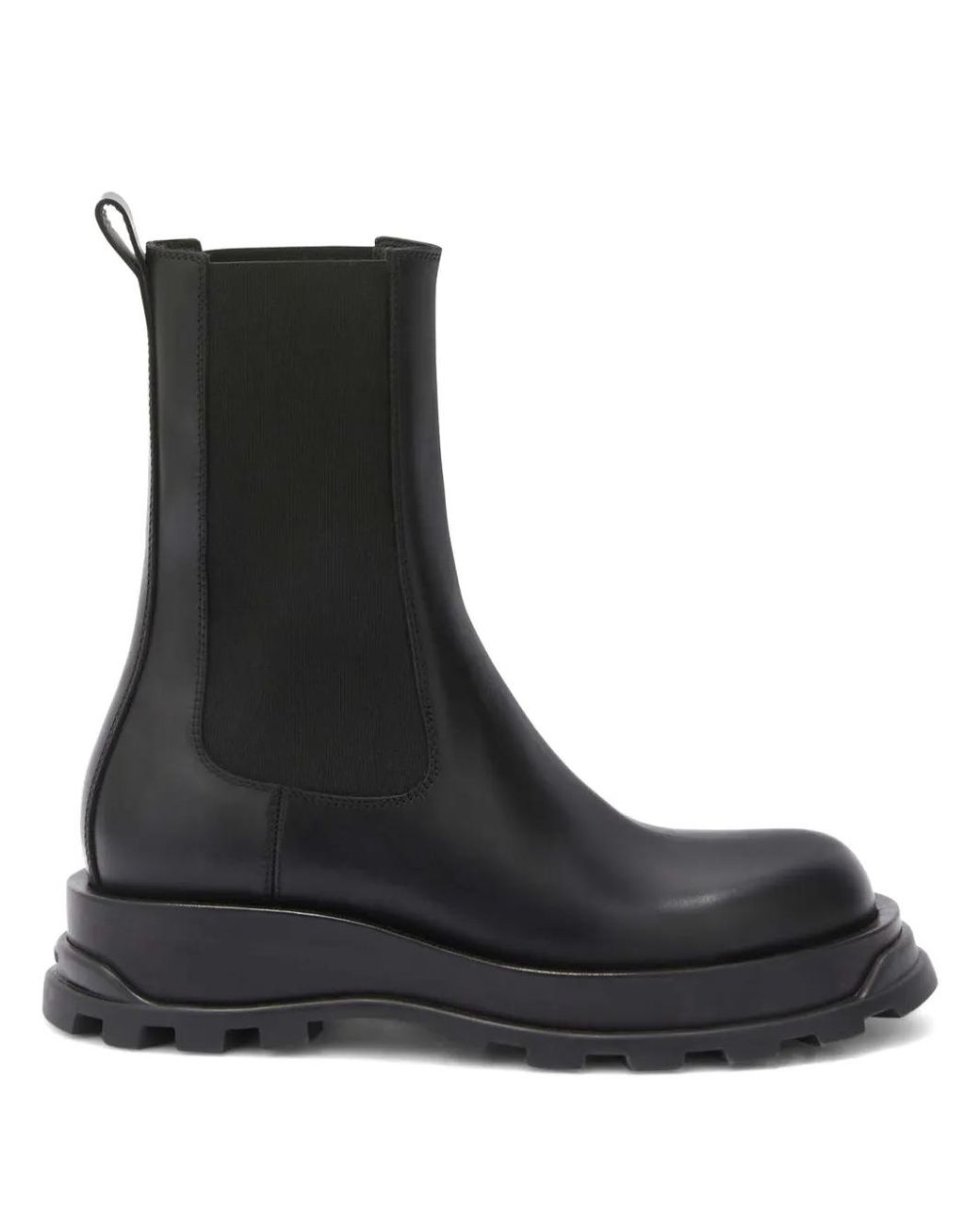 Jil Sander Black Leather Chelsea Boots