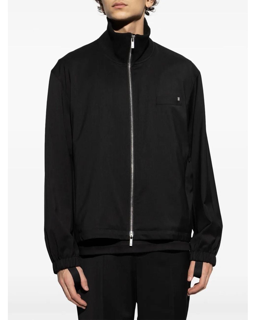 Helmut Lang Black Elasticated-Hem Jacket for men