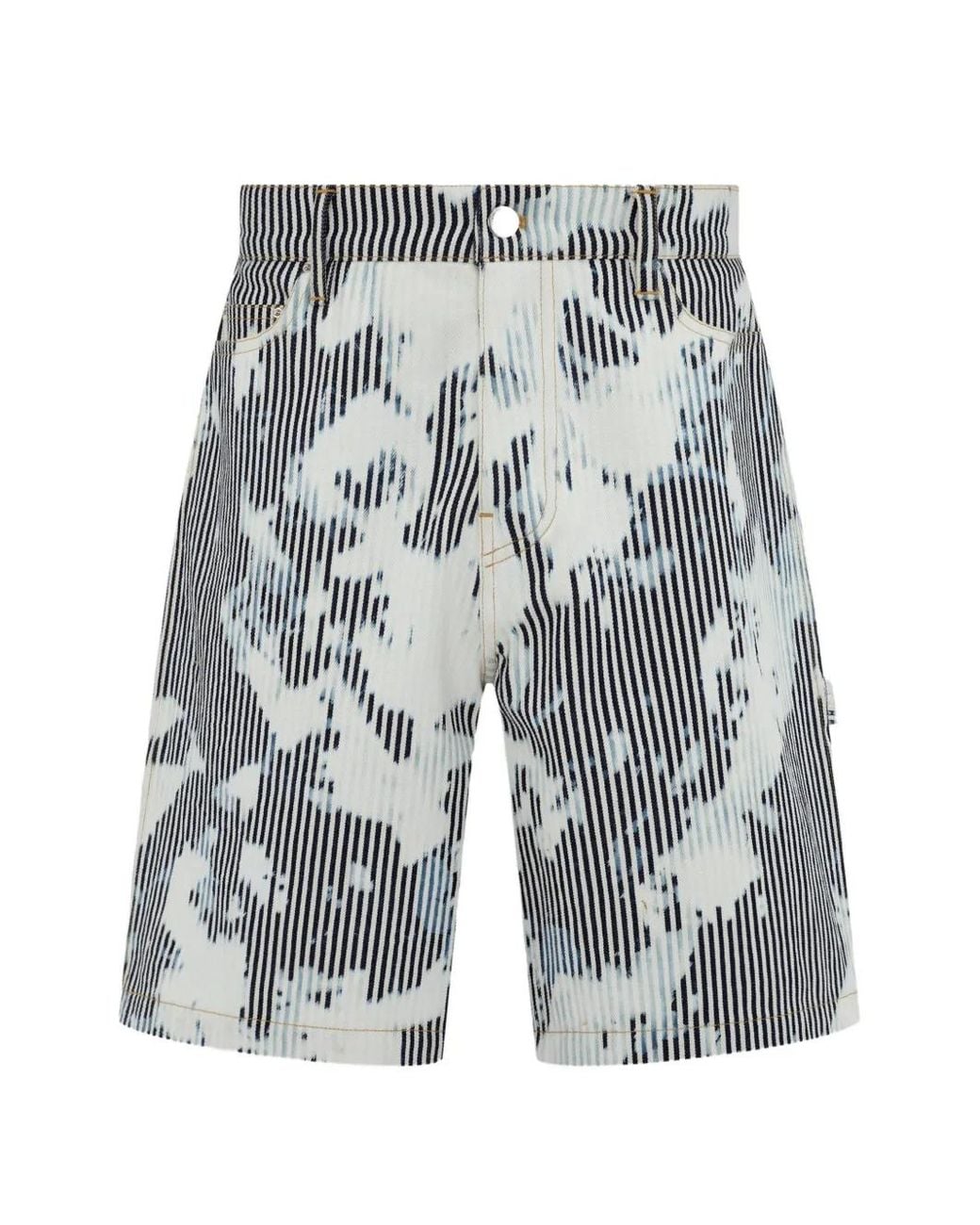 Amiri Workman Gestreepte Shorts in het Blue voor heren