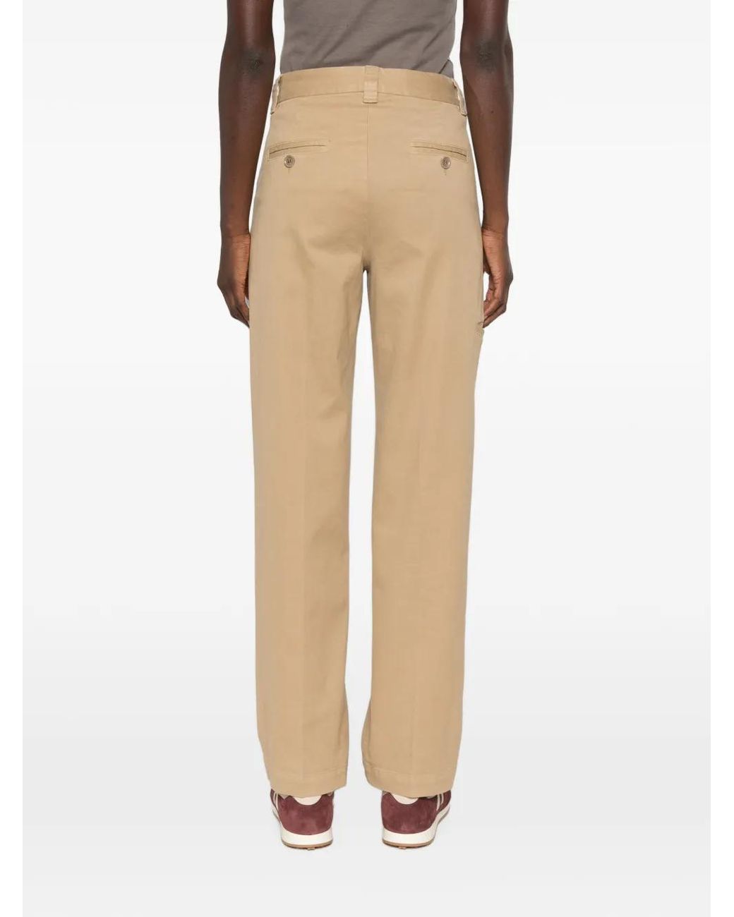 Aspesi Natural Straight-Leg Trousers